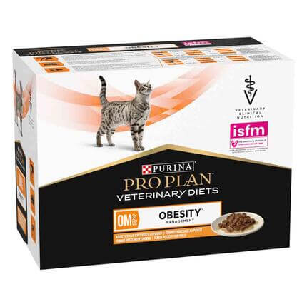 PRO PLAN VETERINARY DIETS OM Obesity Management Chicken Wet Cat Food Pouch