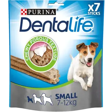 PURINA® DENTALIFE® snacks para perros pequeños Vista Frontal