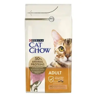 PURINA® CAT CHOW® Adulto Salmón Vista Frontal