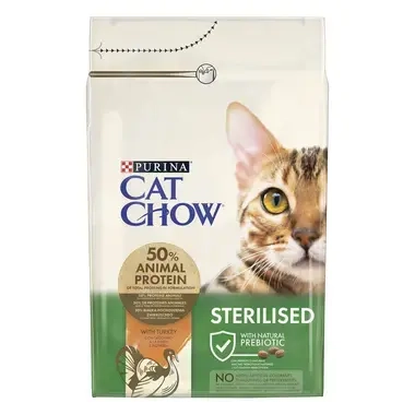 PURINA® CAT CHOW® Esterilizado Rico en Pavo Vista Frontal