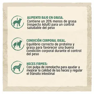 PURINA® DOG CHOW® para perros adultos con tendencia a sufrir sobrepeso con Pavo Beneficios