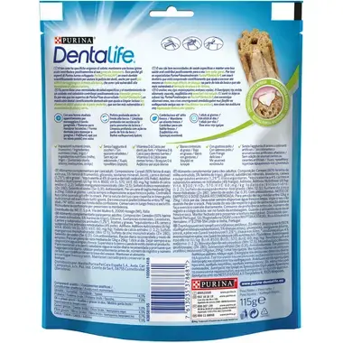 PURINA® DENTALIFE® snacks para perros medianos Vista Trasera