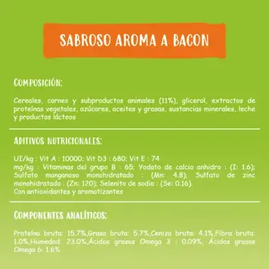 PURINA®  FRISKIES®  Bon bacon Ración diaria y modo de empleo