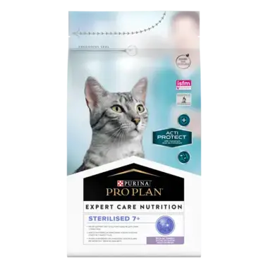 PURINA® PRO PLAN EXPERT CARE NUTRITION Gato Esterilizado +7 Pavo​​​​​ Vista Frontal