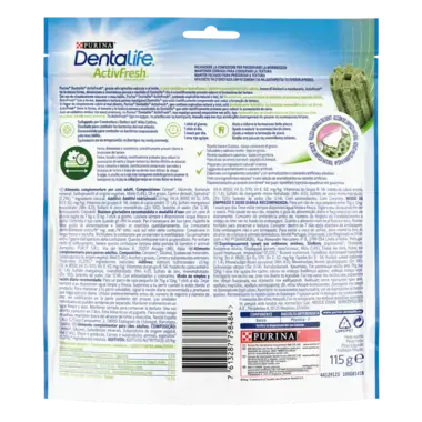 PURINA® DENTALIFE® Active Fresh Small Vista Trasera