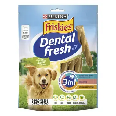 PURINA® FRISKIES® Dental Fresh Aliento Fresco perro mediano y grande Vista Frontal
