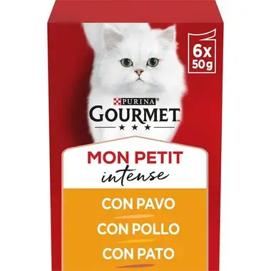 PURINA® GOURMET® MON PETIT Selección de Aves (POLLO, PATO Y PAVO) Vista Frontal