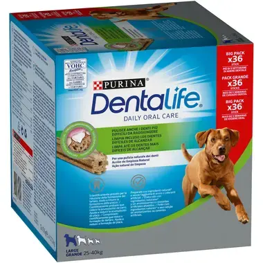 PURINA® DENTALIFE® Large Multipack 36 sticks Vista Frontal