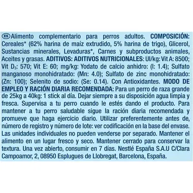 PURINA® DENTALIFE® Large Multipack 36 sticks Vista trasera 2