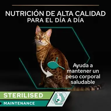 PURINA® PRO PLAN® Gato Adulto Lata STERILISED MAINTENANCE Terrina con atún y salmón